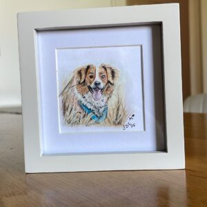 Kleines Portrait im Rahmen von deinem Hund