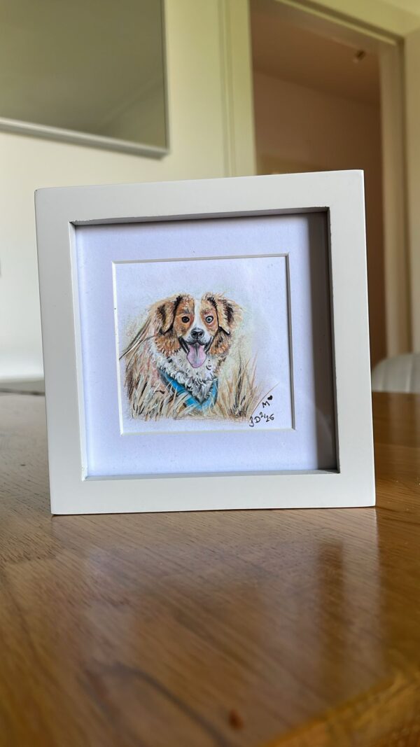 Kleines Portrait im Rahmen von deinem Hund